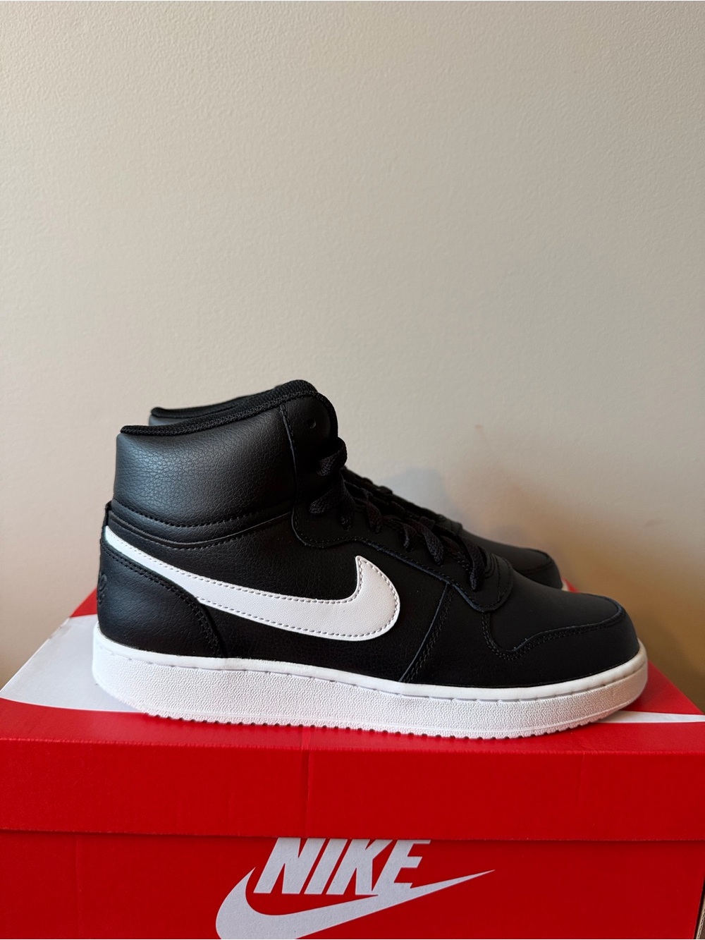 Nike Ebernon Mid Black White AQ1773-002 Men’s Size 11